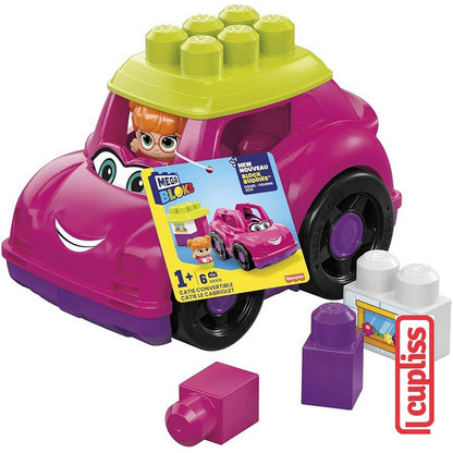 Fisher Price CND62 Mega Bloks Buddies Figure LIL Vehicles Classic ASST Freddy Catie Ricky Raphy Mainan Bayi Anak