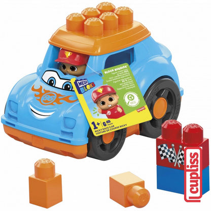 Fisher Price CND62 Mega Bloks Buddies Figure LIL Vehicles Classic ASST Freddy Catie Ricky Raphy Mainan Bayi Anak