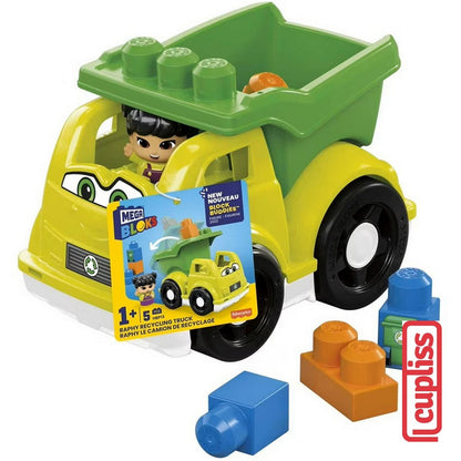 Fisher Price CND62 Mega Bloks Buddies Figure LIL Vehicles Classic ASST Freddy Catie Ricky Raphy Mainan Bayi Anak
