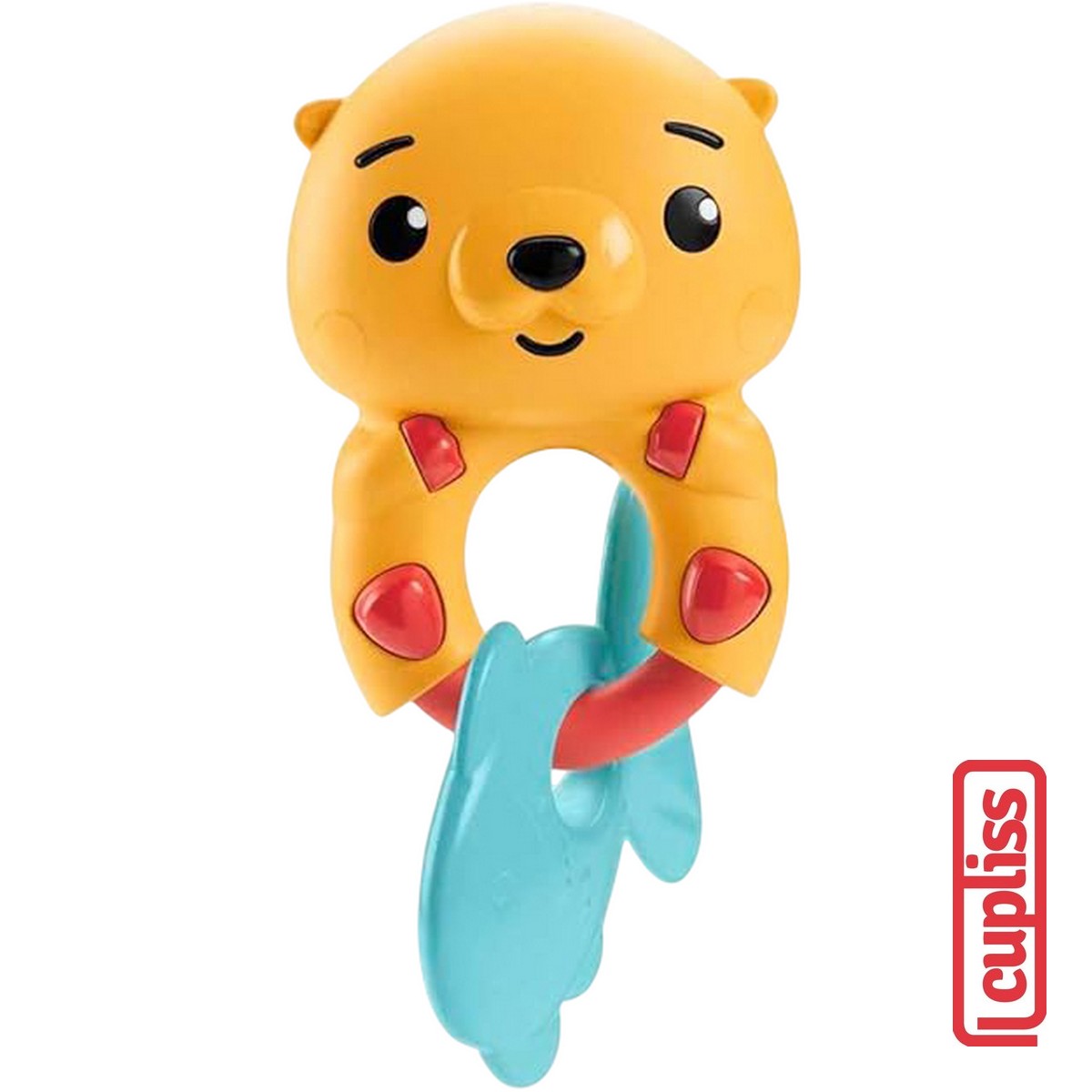 Fisher Price HJW11 Rattle Assortment Fawn Otter Sloth Leopard Hedgehog Mainan Gigitan Bayi Anak