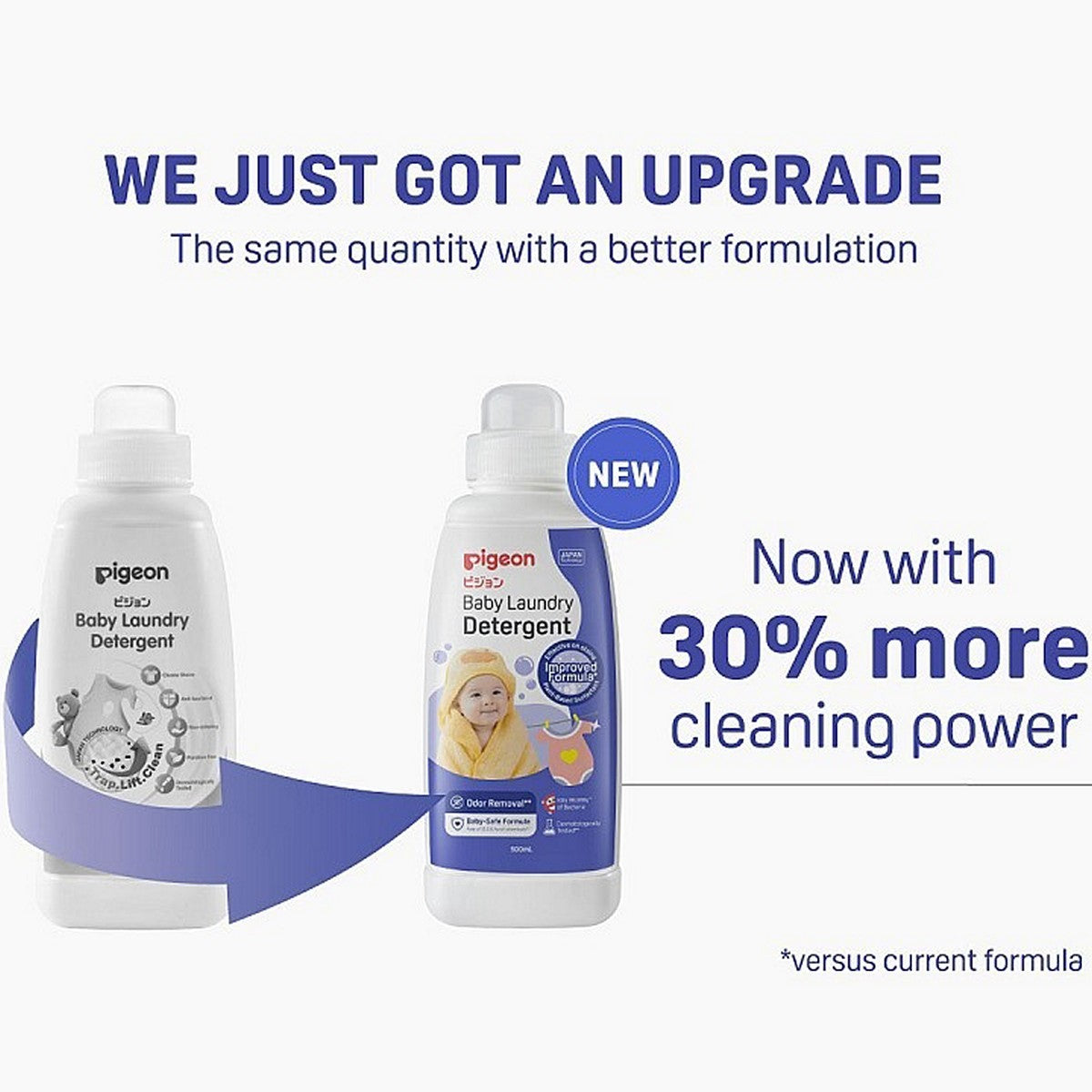 PIGEON Baby Liquid Laundry 450ml Detergent Refill Sabun Cuci 450 ml New Formula