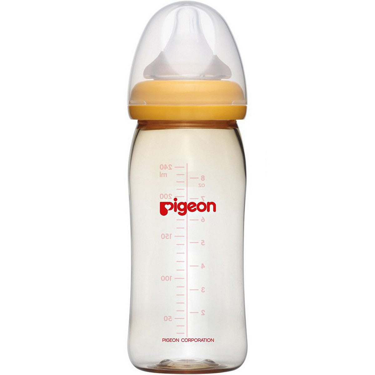 PIGEON Bottle PPSU Wide Neck 240ml Polos Cap Yellow Botol Susu 240 ml