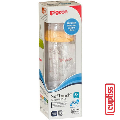 Pigeon Glass Bottle Wide Neck 240 ml Polos Botol Susu Kaca 240ml