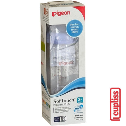 Pigeon Glass Bottle Wide Neck 240 ml Polos Botol Susu Kaca 240ml