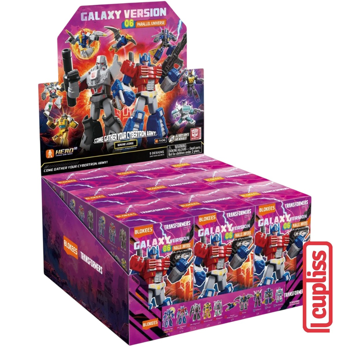 BLOKEES Figures Transformers 71106 Galaxy Version Parallel Universe 06 Hasbro Box Set
