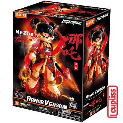 BLOKEES Mini Figures 85012 Hero Infinity Armor AMV 08 NeZha Mythical Aspect Version Minifigure