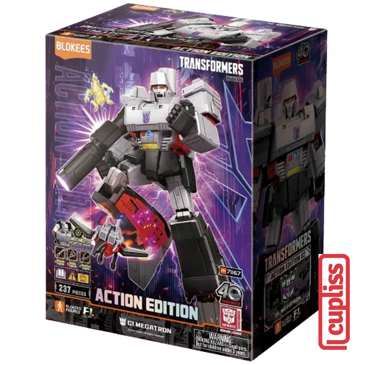 BLOKEES Mini Figures Transformers 71167 Action Edition G1 Megatron Hasbro Minifigure