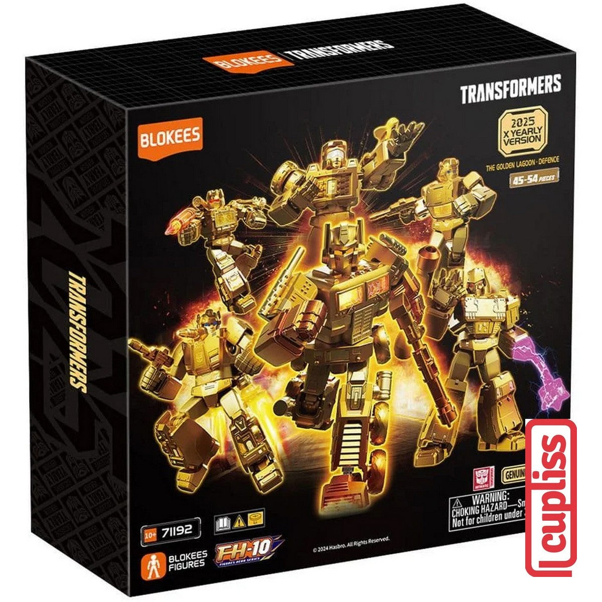 BLOKEES Mini Figures Transformers 71192 The Golden Lagoon Guardian Defence 2025 X Yearly Hasbro Version Minifigure