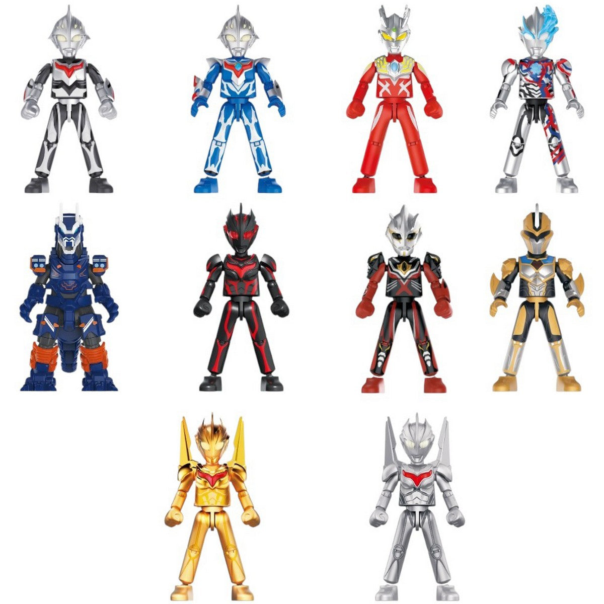 BLOKEES Mini Figures Ultraman 73111 The Nexus Of Light 11 Galaxy Version Minifigure
