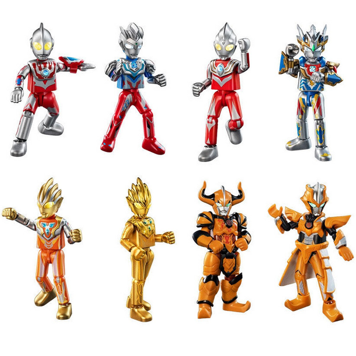 BLOKEES Mini Figures Ultraman 71208 Illuminate The Universe 02 Shining Version Minifigure