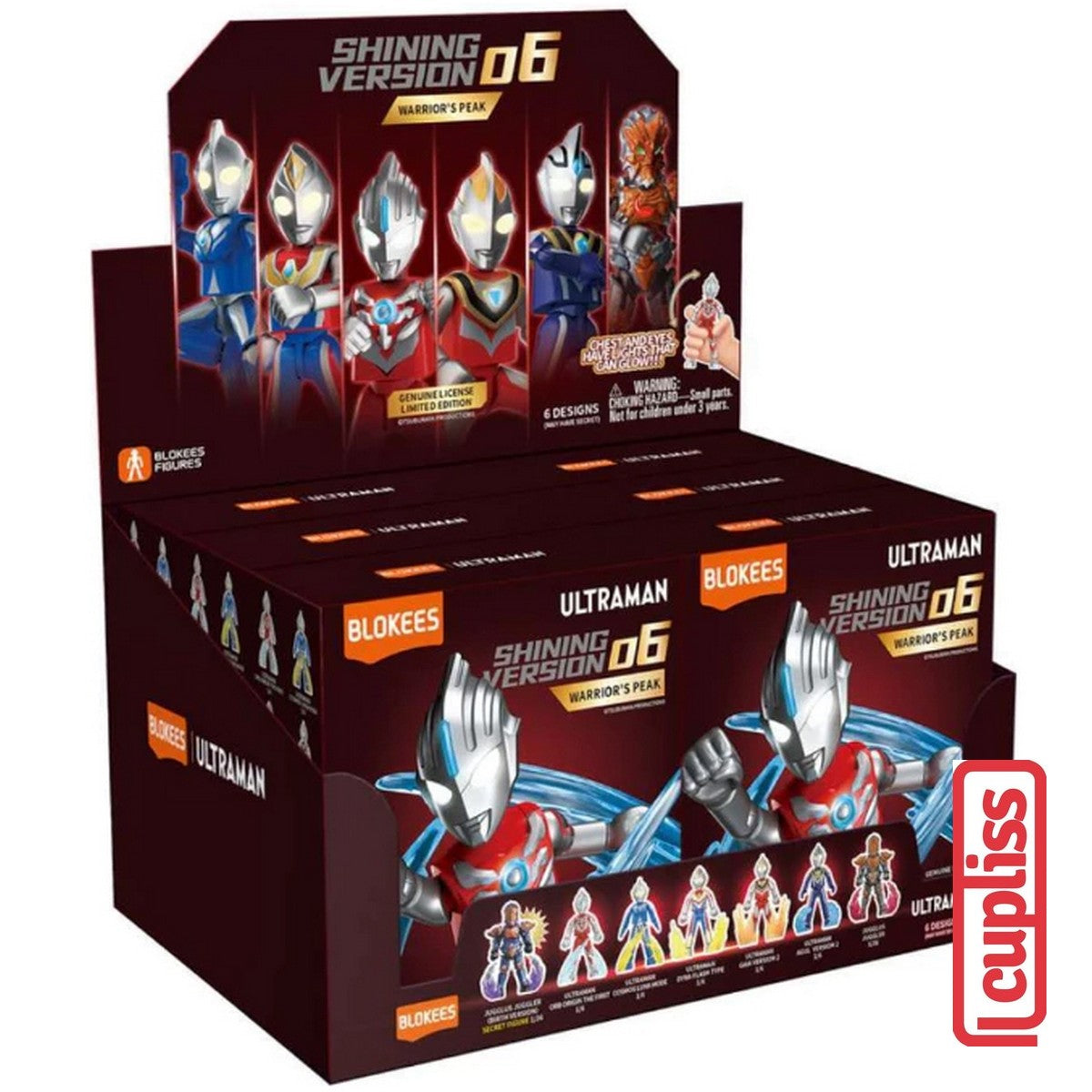 BLOKEES Mini Figures Ultraman 73206 Warrior's Peak 06 Shining Version Minifigure Box Set