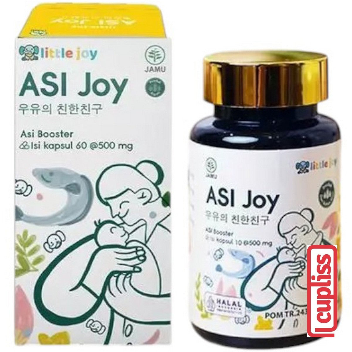 AsiJoy Booster 60 Caps Suplemen Ibu Menyusui Lancar ASI by Little Joy BPOM 500mg