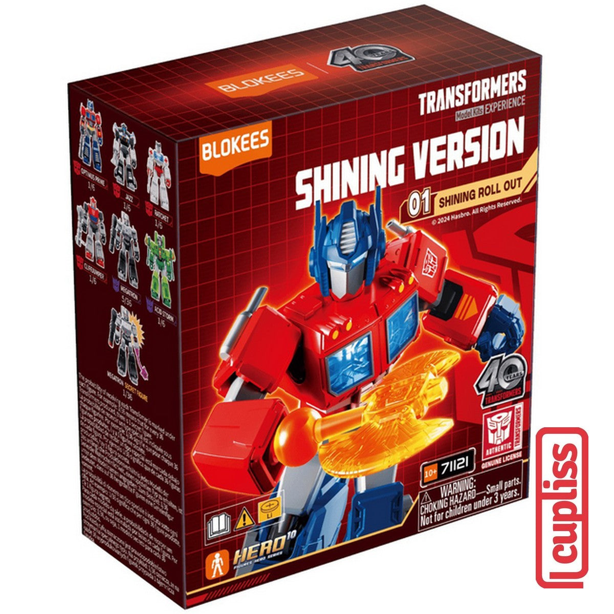 BLOKEES Mini Figures Transformers 71121 Shining Roll Out 01 Hasbro Version Minifigure
