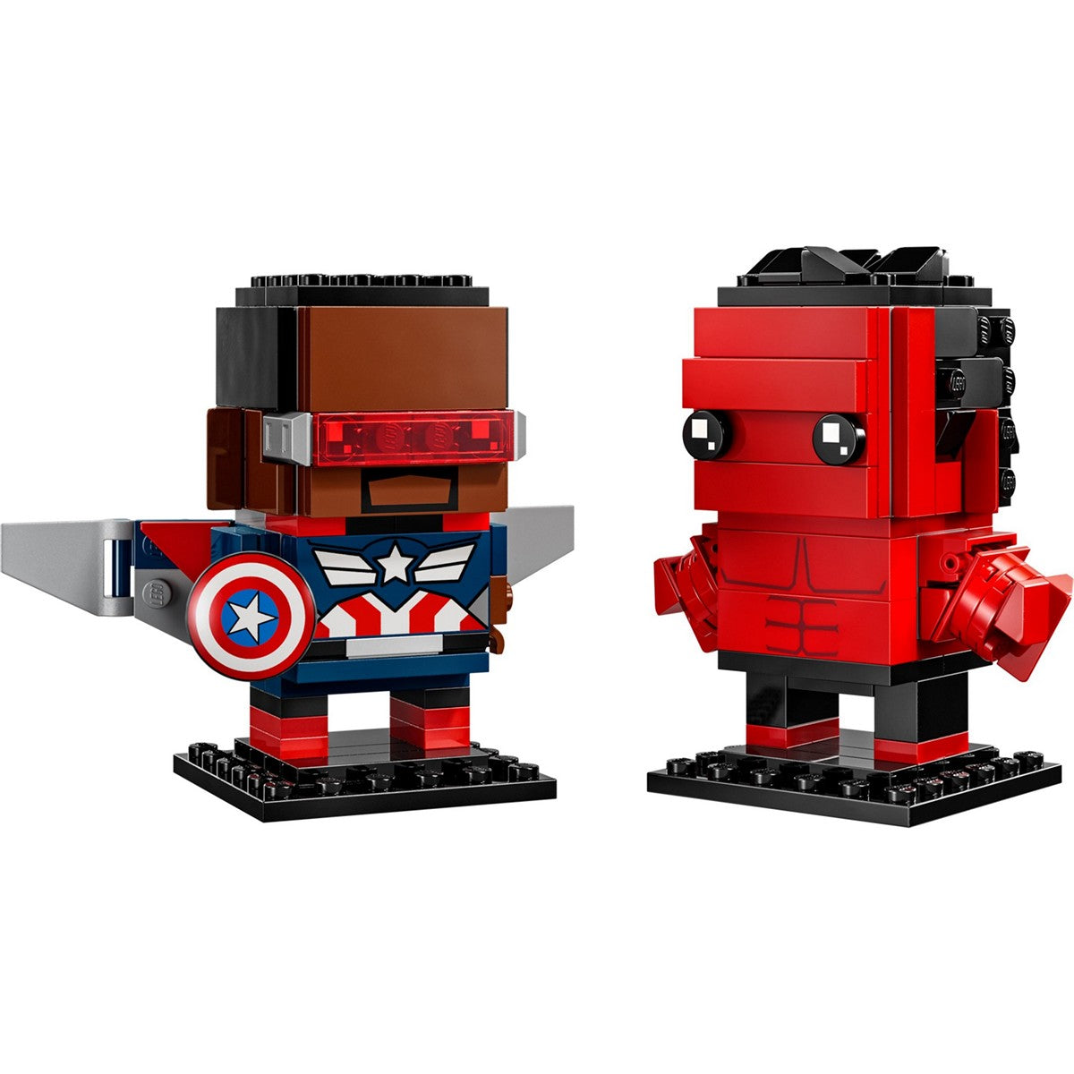 LEGO Brickheadz 40668 Captain America and Red Hulk Superheroes Marvel