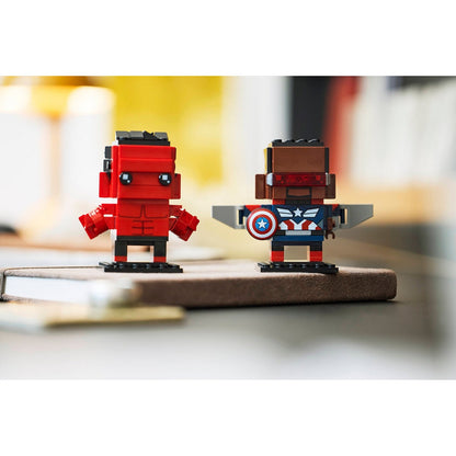 LEGO Brickheadz 40668 Captain America and Red Hulk Superheroes Marvel