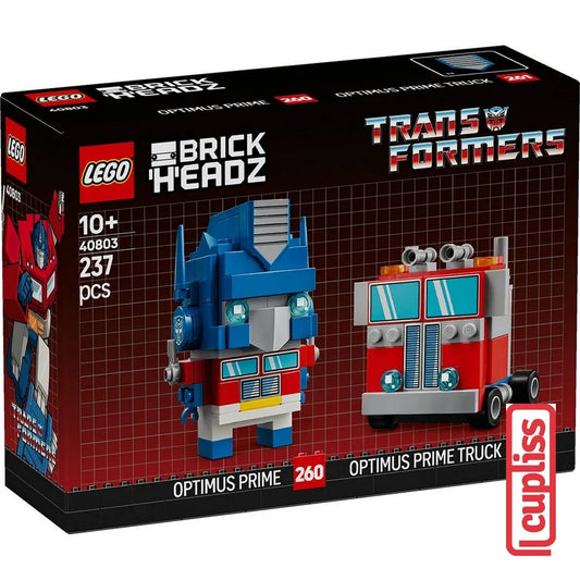 LEGO Brickheadz 40803 Optimus Prime Robot and Vehicle Transformers Figure
