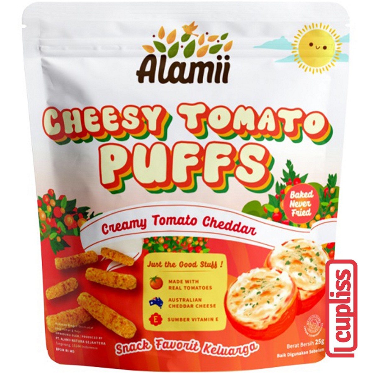 Alamii Cemilan Puff Snack Anak Sehat tanpa MSG Camilan Puffs