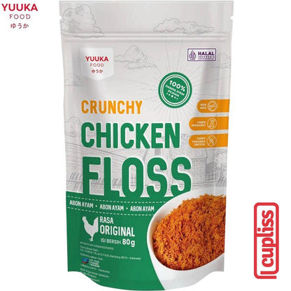 Yuuka 80g Crunchy Floss Abon Rasa Snack Bayi MPASI Anak Camilan Sapi Ayam Beef Chicken