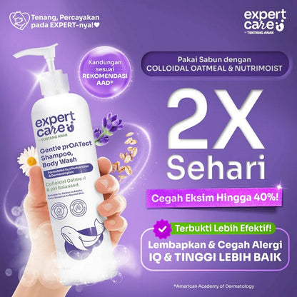 Expert Care 250 ml Gentle Proatect Shampoo and Body Wash Pump 250ml Sabun Sampo Tentang Anak 2in1