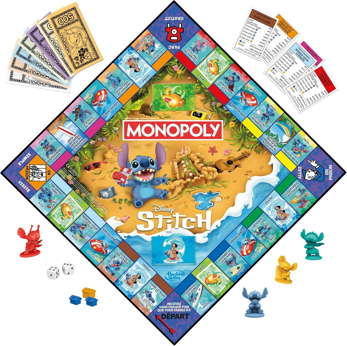 Hasbro Board Game G0388 Monopoly Stitch Edition Permainan Papan
