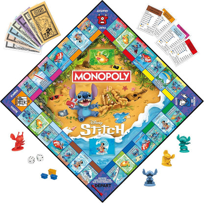 Hasbro Board Game G0388 Monopoly Stitch Edition Permainan Papan