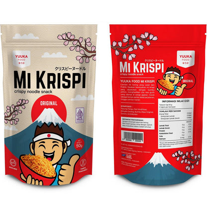 Yuuka Food Mi Krispi 50g Snack Anak Camilan Mie Noodle Kering