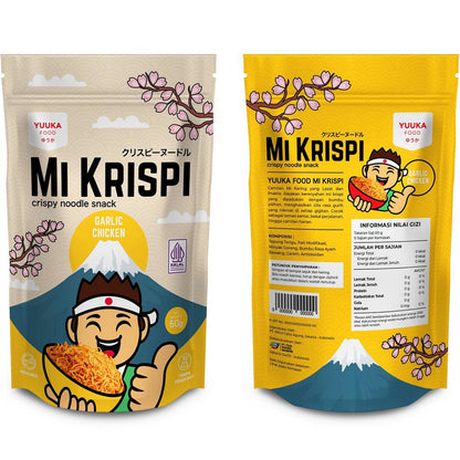 Yuuka Food Mi Krispi 50g Snack Anak Camilan Mie Noodle Kering