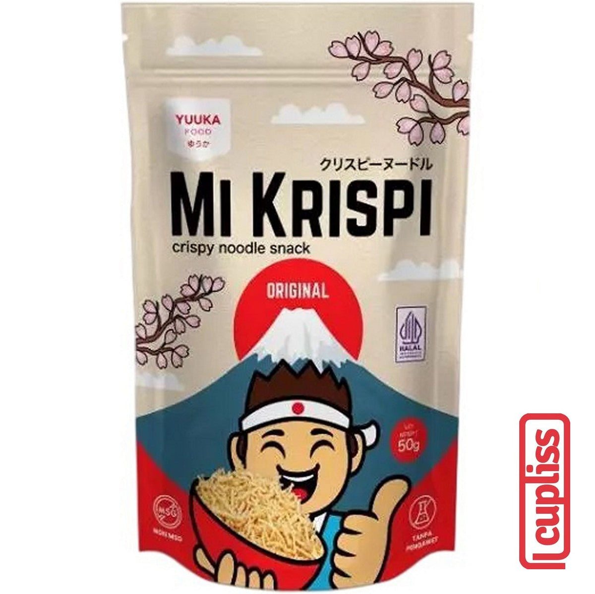 Yuuka Food Mi Krispi 50g Snack Anak Camilan Mie Noodle Kering