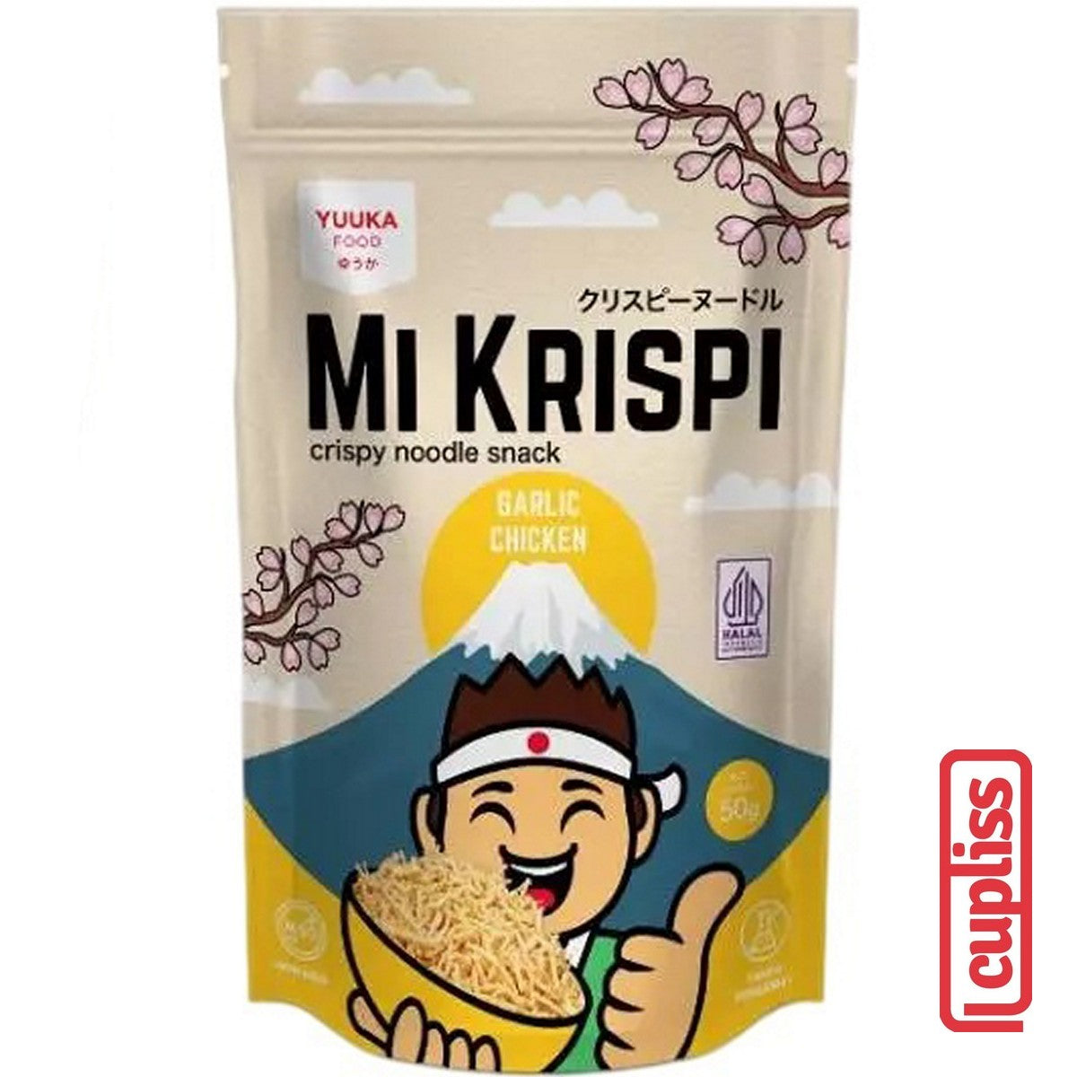 Yuuka Food Mi Krispi 50g Snack Anak Camilan Mie Noodle Kering