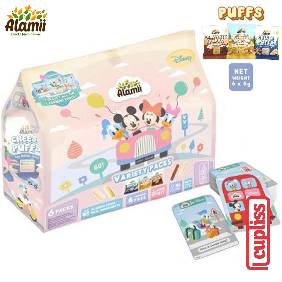 Alamii Multipack Disney Learning Card Variety Packs Puffs