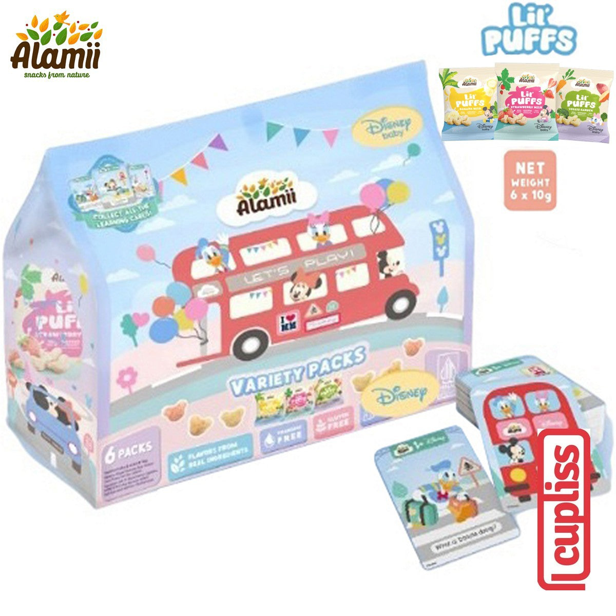 Alamii Multipack Disney Learning Card Variety Packs Puffs