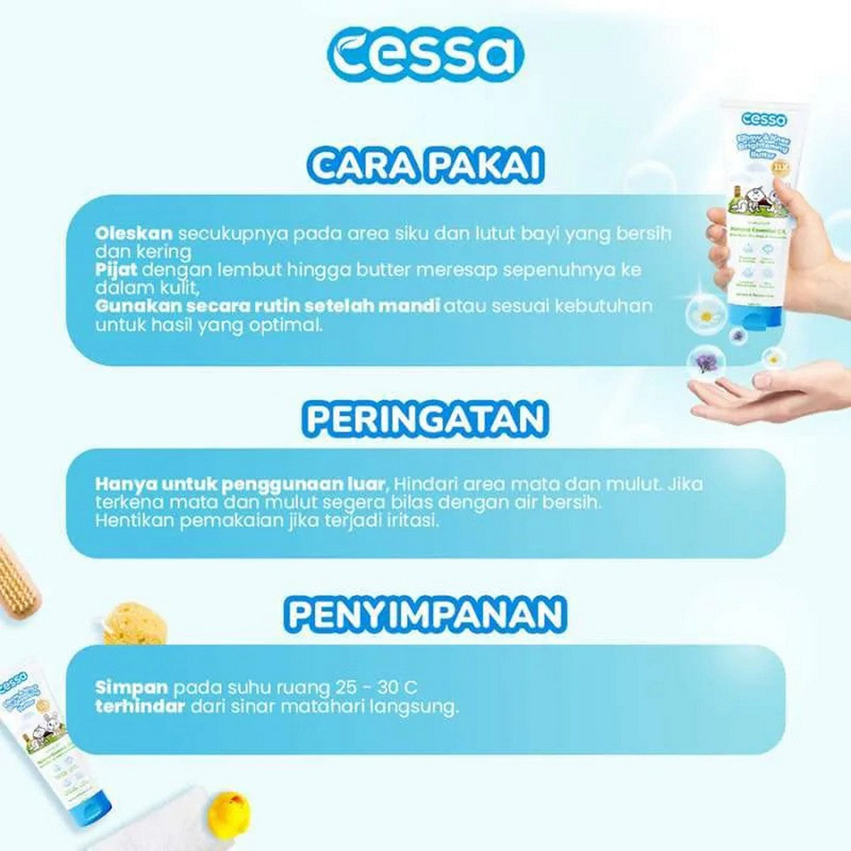 Cessa Baby 30ml Elbow and Knee Brightening Butter Bayi 30 ml