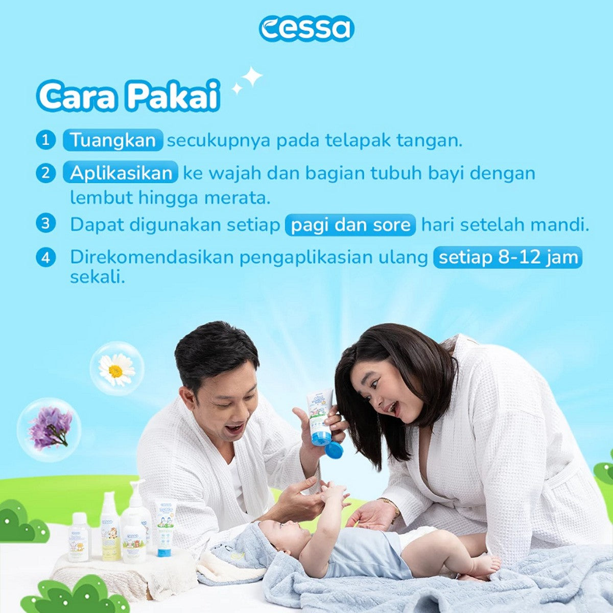 Cessa Baby 150ml 4in1 Face and Body Lotion Bayi 150 ml