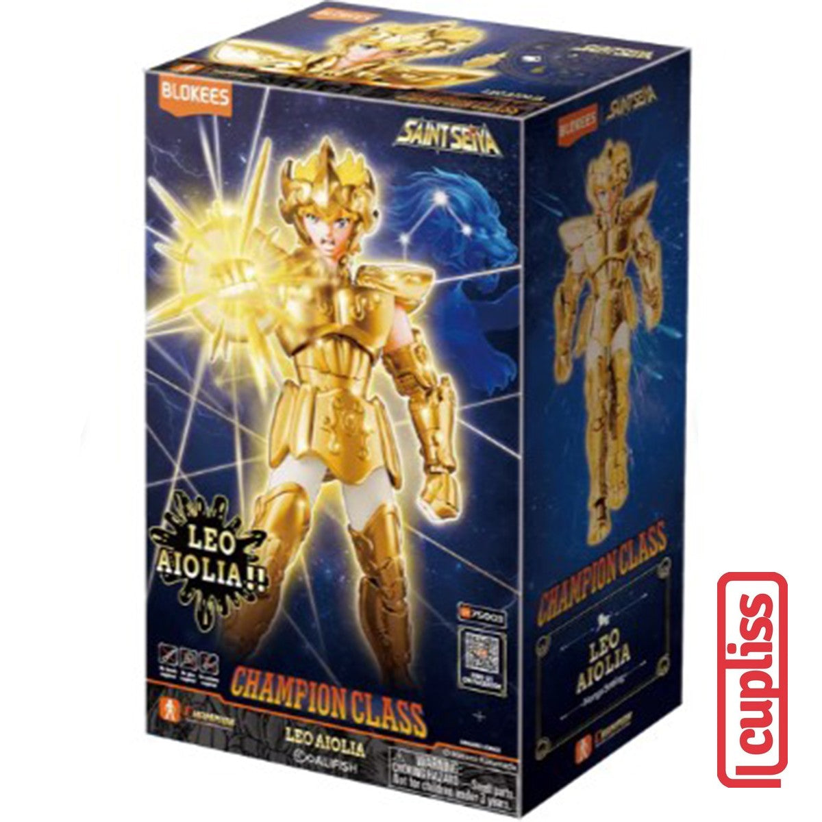 BLOKEES Figures Saint Seiya 75003 Champion Class Leo Aiolia Champion Figure