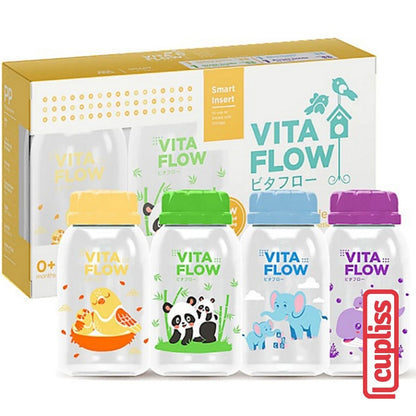 VitaFlow Bottle Botol ASI Storage 60ml 140ml 3in1 PP Vita Flow