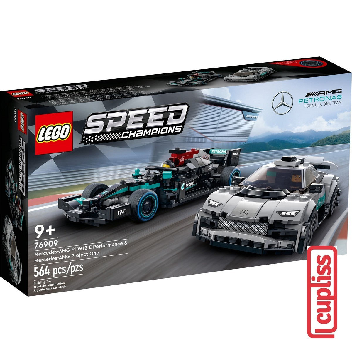 BAD BOX LEGO Speed Champions 76909 Mercedes AMG F1 W12 E and Project One