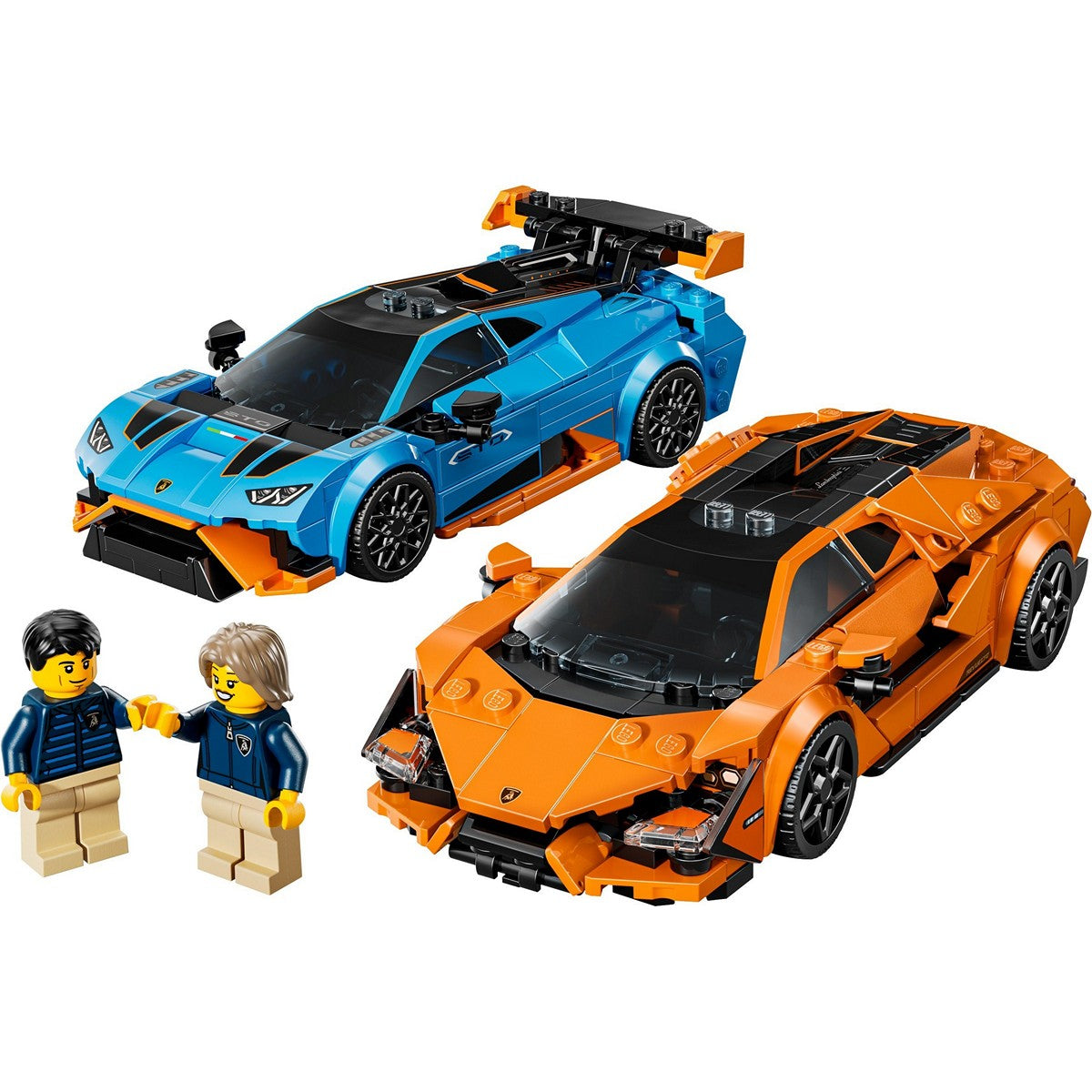 LEGO Speed Champions 77238 Lamborghini Revuelto and Lambo Huracán STO