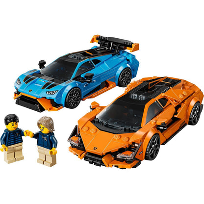 LEGO Speed Champions 77238 Lamborghini Revuelto and Lambo Huracán STO
