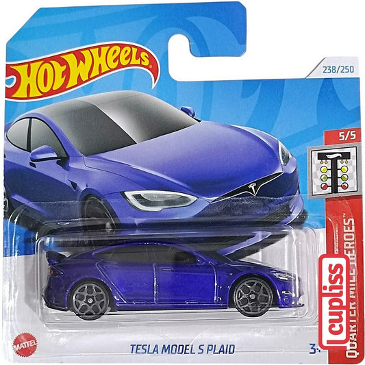 Hot Wheels Short Blister HW HRY91 Tesla Model S Plaid Mattel Hotwheels