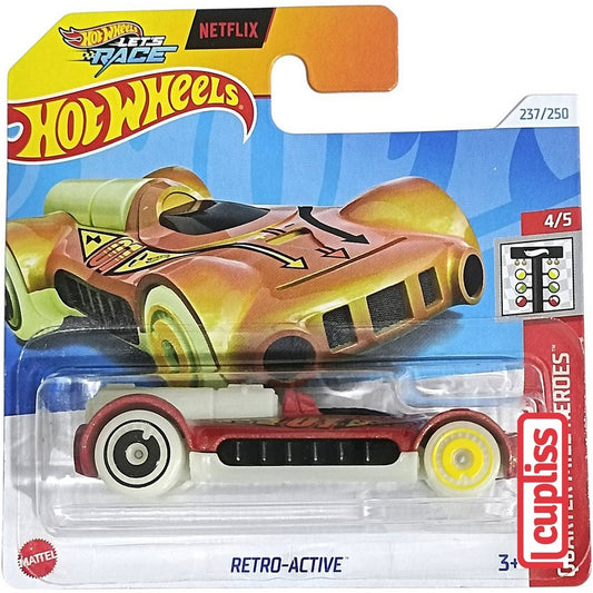 Hot Wheels Short Blister HW HTB86 Retro Active Lets Race Netflix Mattel Hotwheels