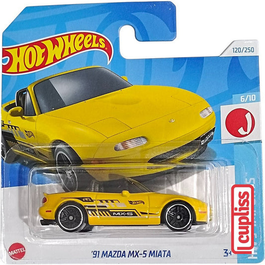 Hot Wheels Short Blister HW HTD80 91 Mazda MX-5 Miata Mattel Hotwheels