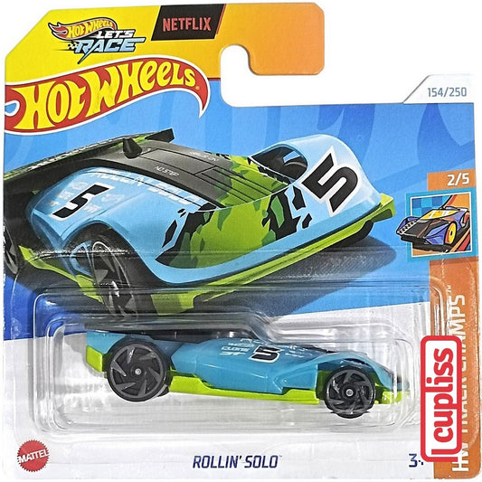 Hot Wheels Short Blister HW HTD93 Rollin Solo Lets Race Netflix Mattel Hotwheels