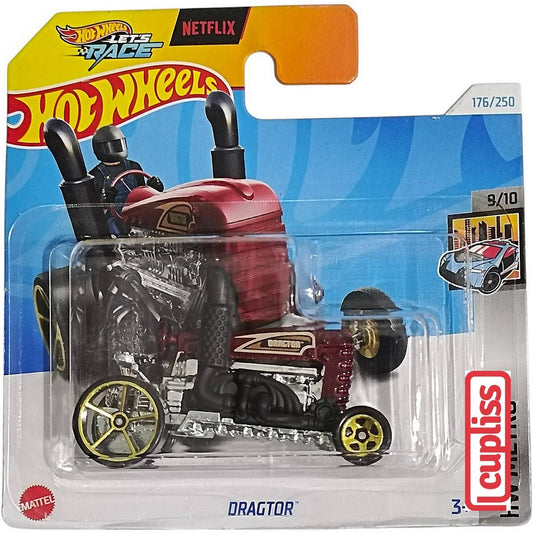 Hot Wheels Short Blister HW HTF04 Dragtor Lets Race Netflix Mattel Hotwheels