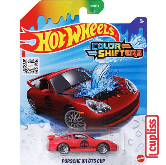 Hot Wheels HW JCM36 Color Shifters Porsche 911 GT3 Cup Mattel Hotwheels