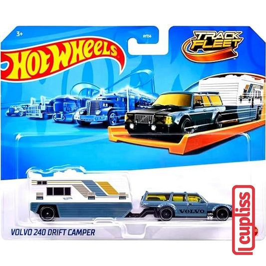Hot Wheels HW HVD99 Track Fleet Volvo 240 Drift Camper Mattel Hotwheels