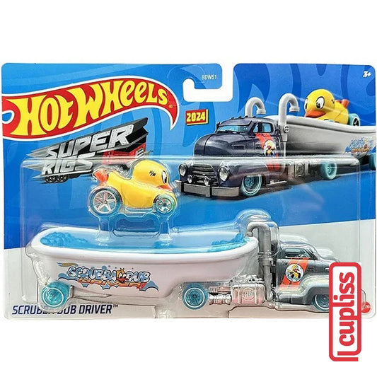 Hot Wheels HW HVD96 Super Rigs Scrubba Dub Driver Mattel Hotwheels