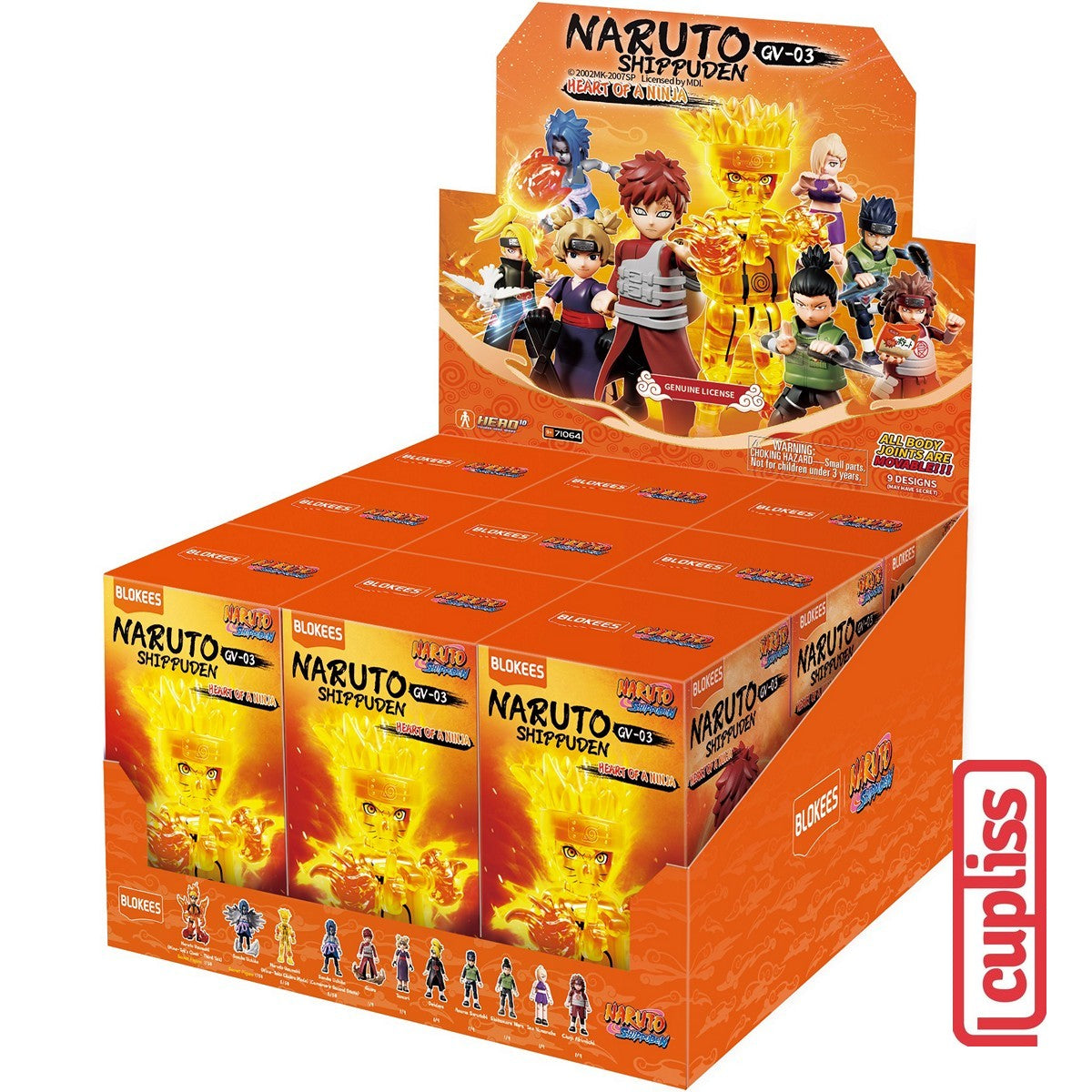 BLOKEES 71064 Mini Figures Naruto GV-03 Galaxy Version 03 Heart of Ninja Minifigure Figure Box