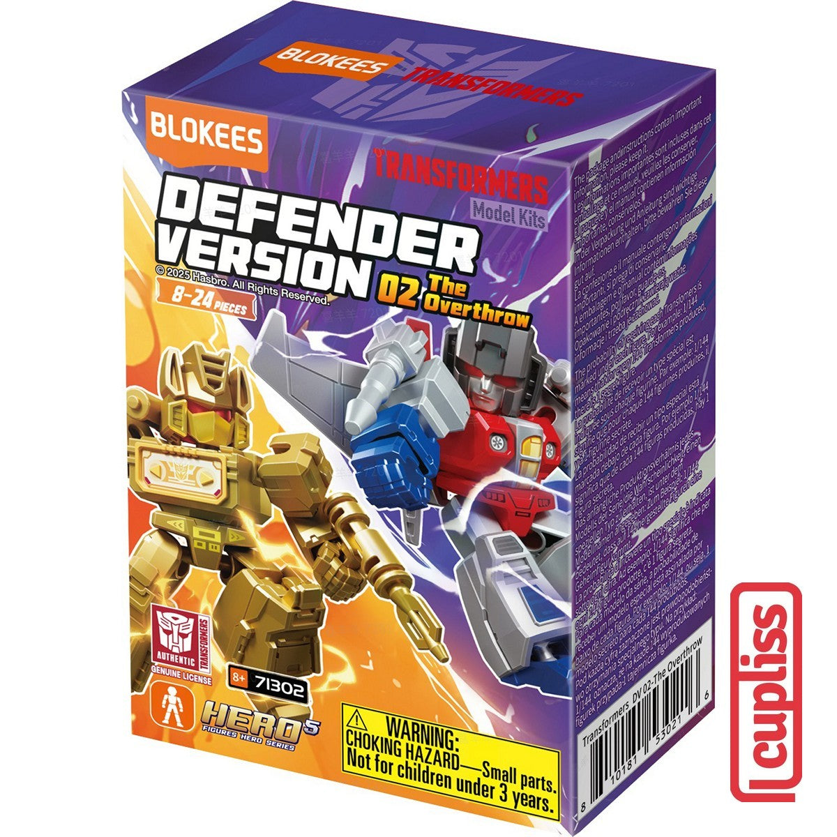 BLOKEES 71302 Figure Mini Transformers DV-02 Defender Version 02 The Overthrow DV02