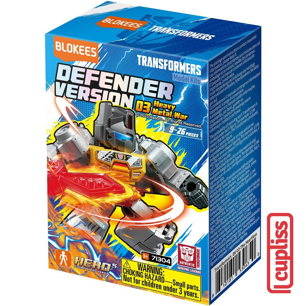 BLOKEES 71304 Figure Mini Transformers DV-03 Defender Version 03 Heavy Metal War DV03