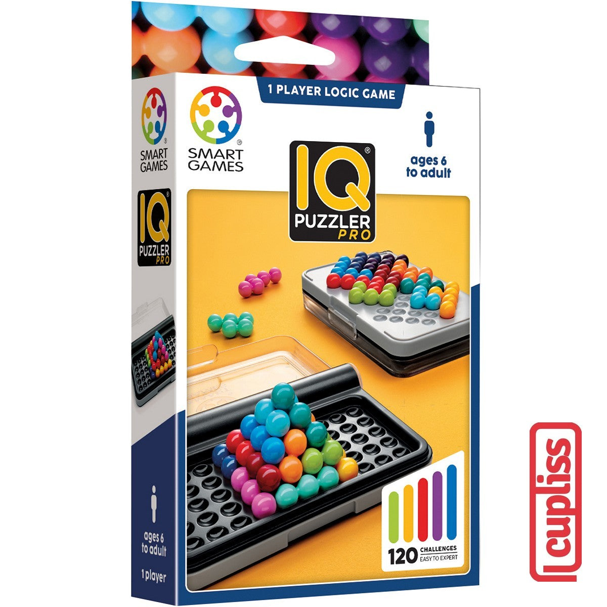 SmartGames 455 IQ Puzzler Pro Pocket Board Game Mainan Edukasi Anak Dewasa Travel Size Smart Games